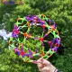 Large Colorful Expanding Ball Toy with lights Baby Throwing Ball Stretching Shrinking Beach Kick Ball Sphere Toy Sensory Toys Children Squishy Anti Stress fidget toy outdoor toys for kids. 