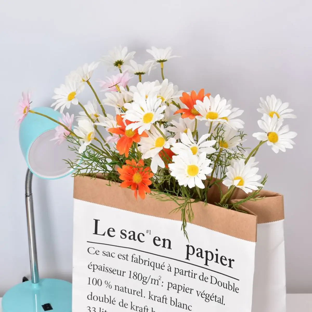 5 Heads Artificial Daisy Flowers Fake Chamomile Flowers Wedding Home US 5 Heads Artificial Daisy Flowers Fake Chamomile Flowers Wedding Home US