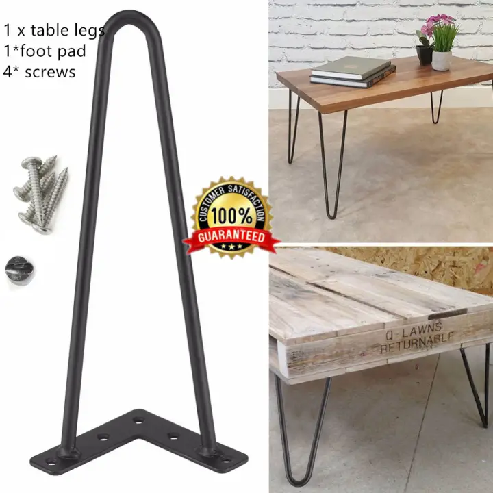 Coffee Table Metal Hairpin Legs Solid, How To Put Hairpin Legs On A Table