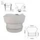 W.C Toilet 4"(100mm) Offset Pan Connector ( Straight / Offset 1" / Offset 2" ). 