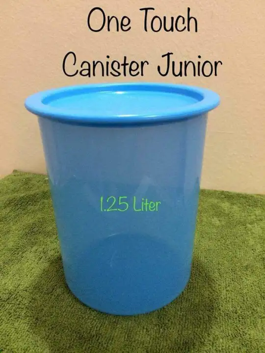 ONE TOUCH CANISTER JUNIOR 1.25L TUPPERWARE (5PCS +1FREE)SET