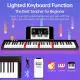 【Full Set】POPIANO 61 Keys Rechargeable Bluetooth Smart Keyboard Piano. 