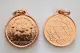 Lord Ganesh Yantra Locket in Copper Blessed And Energized Locket ( Size 1 Inch ). 