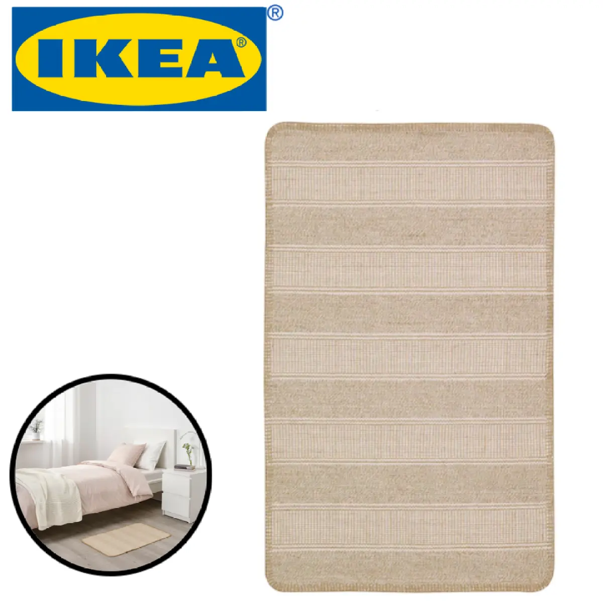 Ikea Klejs Polyester Rugs Carpets 90cm, Kitchen Rugs Ikea