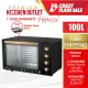 Firenzzi 100L Counter Top Oven TO-5210 | TO-5110 | 6 Cooking Functions | Double Layer Glass Door. 