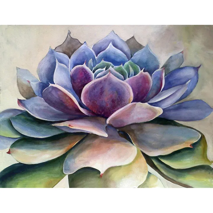 40x30cm Diamond Painting Flower Succulent Plants 5d Diy Diamond Painting Kit Full Round Drill Wall Pictures Lazada Singapore