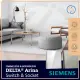 Siemens Delta Arina 13A Twin Gang Switched Socket with Neon Indicator. 