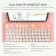 NIXXOS For iPad 10th Generation Round Keycap Wireless Keyboard Leather Case with Built-in Pen Slot Detachable Magnetic Keyboard Soft Case For 10.2'' iPad 7th/8th/9th Gen 10.9'' Air4/Air5. 