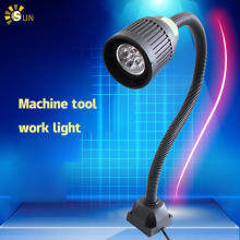 B&S Led Machine Tool Work Lamp Punching Milling Grinder Hose Lamp 220V Strong Magnetic Base Lighting Lamp Table Lamp