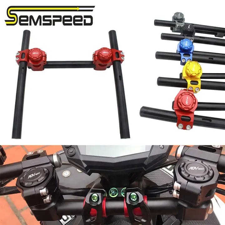 SEMSPEED Motorcycle Universal Handlebar Handle Bar Clip Ons Fork For Honda ADV160 ADV 160 2022-2023