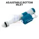 Compact Bottom Inlet Valve / Fill Valve - Cistern Fitting / Toilet Fittings / Toilet Flush / Cistern Inlet Valve. 