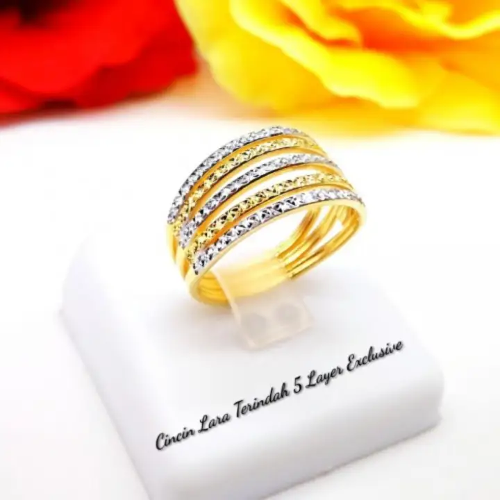 Cincin Emas 916 Tulen Lazada