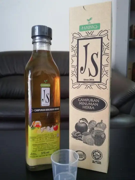 Js Jus Sehat Campuran Minuman Herba 5 Dalam 1 Halia Bawang Putih Cuka Epal Organik Jus Lemon Madu Produk Js Ada Pensijilan Halal Jakim Mesti Kkm Lazada