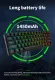 Royal Kludge RK61 Mechanical Keyboard TKL 61 Keys Wireless Bluetooth 2.4Ghz Three Mode 60% RGB Office Hot swappable keyboards Red Switches. 