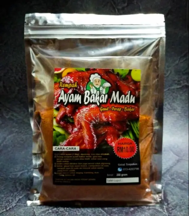 Serbuk Rempah Perapan Ayam Bakar Madu By Muzza Lazada