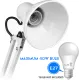 MT-322 IKEA INS STYLE LONG ARM TABLE LAMP METAL SWING ARM DESK LAMP WITH INTERCHANGEABLE BASE / CLAMP SUIT FOR E27 BULB. 