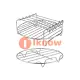 I know 2PCS Air Fryer Rack Set Creative Steaming Rack Double-layer Rack with Skewers. 