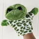Cartoon Green Turtle Hand Puppet Plush Stuffed Toy. 