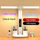 table lamp clock table light pen storage study lamp lampu belajar usb light 桌灯 2 heads 180° rotate stepless dimming 3 light color in 1 lamp rechargeable bedroom bedside lamp dormitory reading lamp. 
