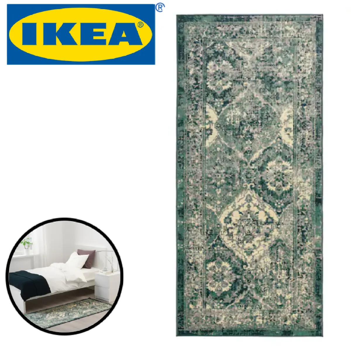 Ikea Vonsbak Polyester Rugs Carpets Low, Kitchen Rugs Ikea