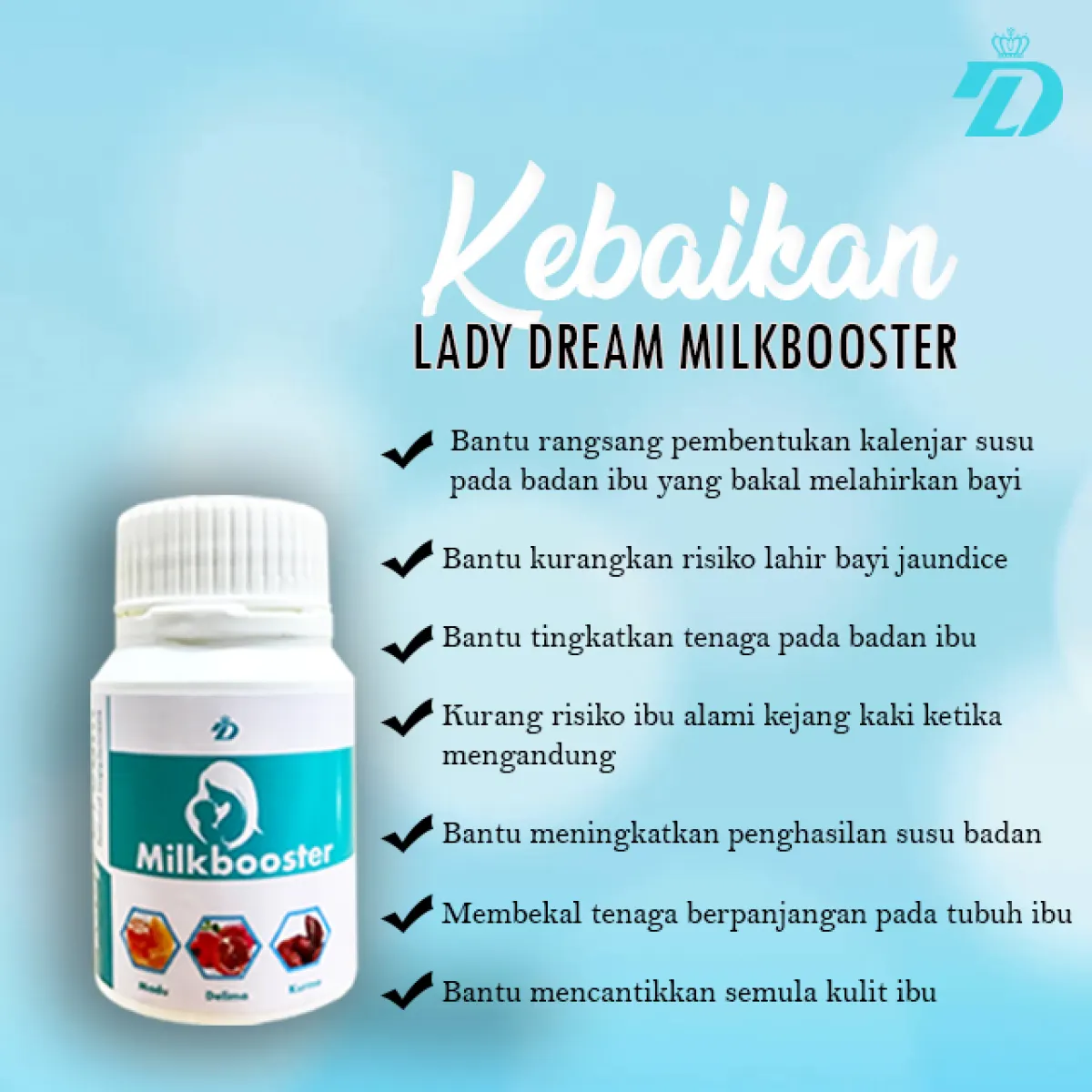 Original Mamom Milk Booster Milkbooster Free Gift Offer Melktogen Milkbooster Tambah Susu Ibu Ladydream Lazada