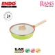 Endo Induction Botanical Cookware Collection Frying Pan with Lid / Wok Pan with Lid / Kitchenware / Dining / Fry Pan / Japanese Non Stick Pan / Kuali Non Stick / Kuali Tidak Melekat - 24cm / 30cm. 