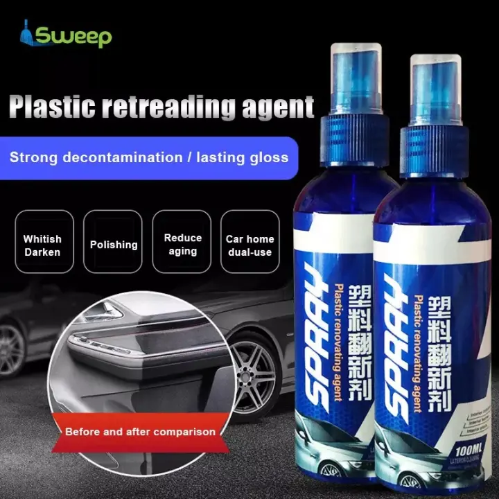 100ML Car Dashboard Restoration Liquid Nano Wax Plastic Renew Rubber  Restore Solution Car Door Panel Plastic Renew Color Agent Wax Instrument  Car Care 