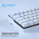 KEMOVE SnowFox 61 Keys 60% NKRO bluetooth 5.1 Type-C Dual Mode Mechanical Gaming Keyboard PBT Keycap Gateron Axis Switch Hotswappable Switches RGB Backlight Keyboard with Full Keys Programmable. 