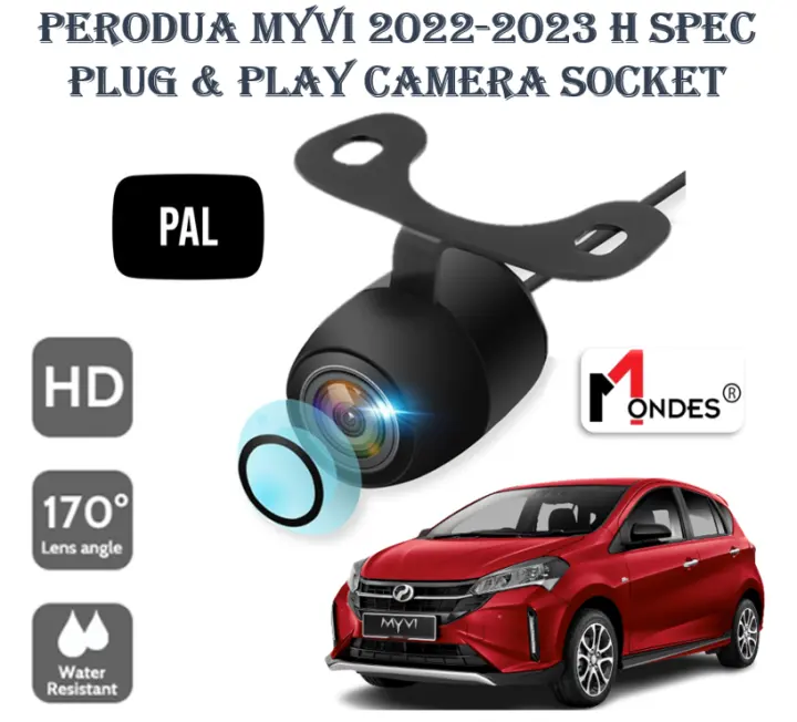 Perodua Myvi 2022 2023 2024 H Spec PAL System Camera In Socket Reverse Parking Camera