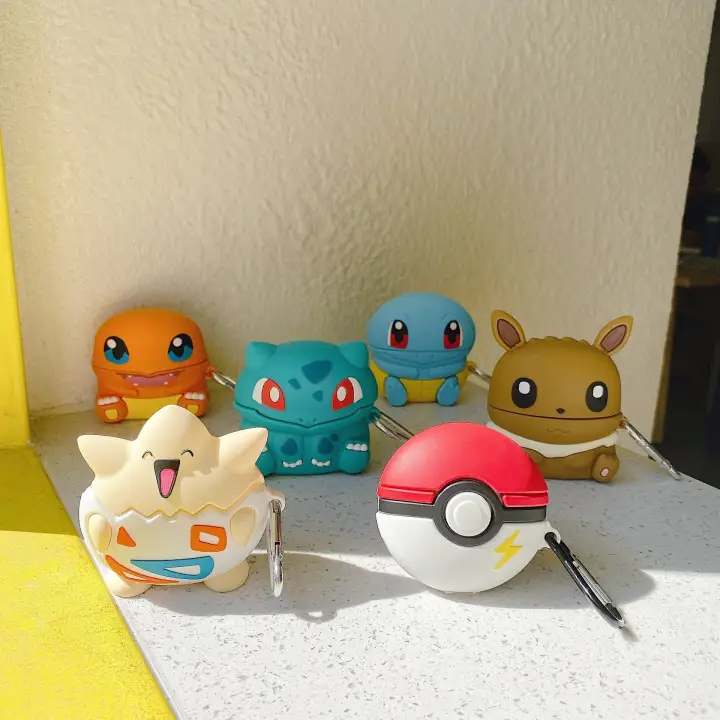 Charizards Snorlaxs Squirtles Airpods Case Bulbasaur Togepi Charmander Airpods1/2/3 Pro Funda Airpod Case Bluetooth Headset