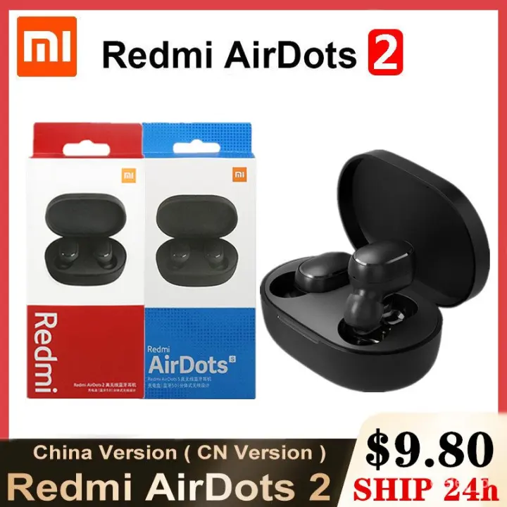 ♥ SPLAY Shipping+Readystock ♥Original Xiaomi Redmi Airdots S A6S Bluetooth Earphones Mi Wireless Headphones TWS Earbuds Air Dots Headset Noise