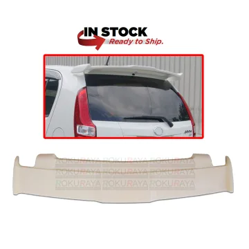 Ll7074 Perodua Myvi Fiber Spoiler With Led Passo Trd Shopee Malaysia