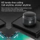 LECOO DS106 mini portable speaker multi-function bluetooth speaker compact lightweight cool lighting effect 360-degree stereo surround sound heavy bass for laptops tablets desktops TVs mobile phones. 
