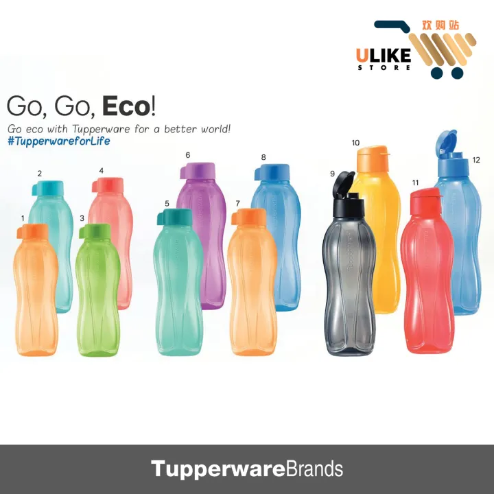 Eco Bottle (2 Units) 750ml (Tupperware Malaysia)