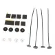 Homyl 3 Set Electric Radiator Fan Ties Straps Mounting Kit Universal Strap Tie Fans. 