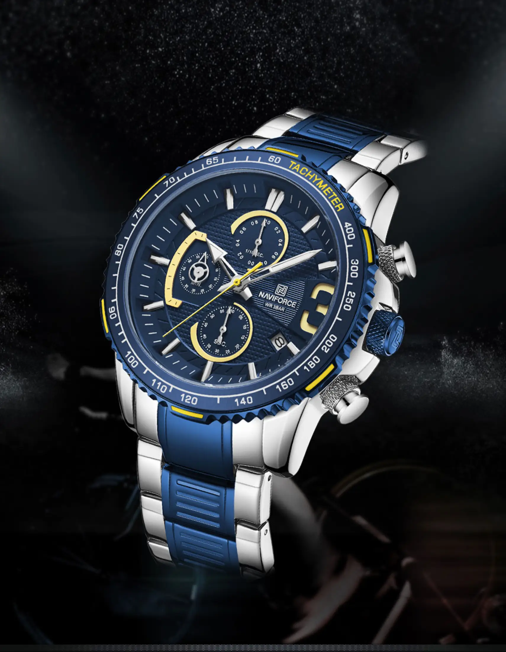 NAVIFORCE Brand Top Luxury Fashion Men Watch Casual Sport Quartz Dark Night  Business Date Week Display Clock Waterproof Men Watch | Lazada PH