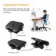 Ergonomic Footrest Adjustable Angle and Height Office Foot Rest Stool for Under Desk Support, 2-Level Height Adjustment. 