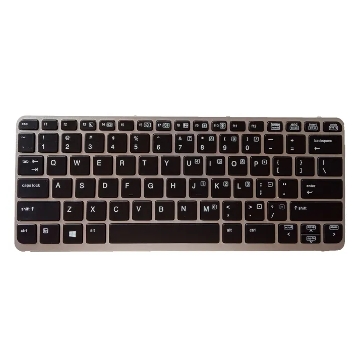 For HP Elitebook 820 G1 820 G2 720 G1 720 G2 725 G1 G2 Keyboard US Silver Frame