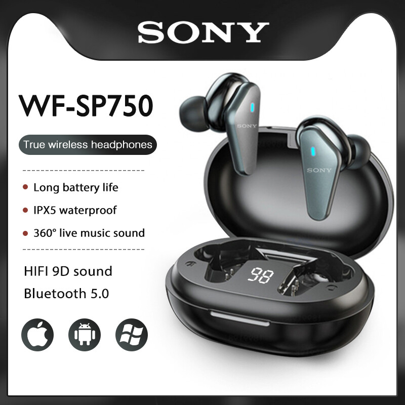 Tai nghe không dây sony wf sp750 tai nghe nhét tai sony wf sp750 tai nghe nhét tai bluetooth v5.0 tai nghe bluetooth thể thao có hộp sạc
