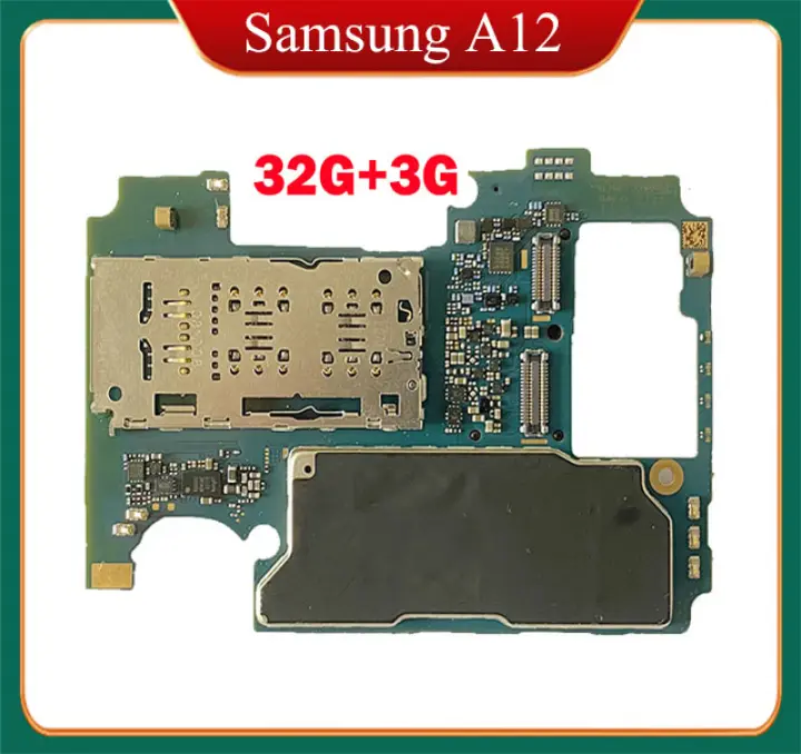 32G Motherboard For Samsung Galaxy A12 A125F SM-A125F A125U Original Unlocked Logic Board Main Board With Android System Replace