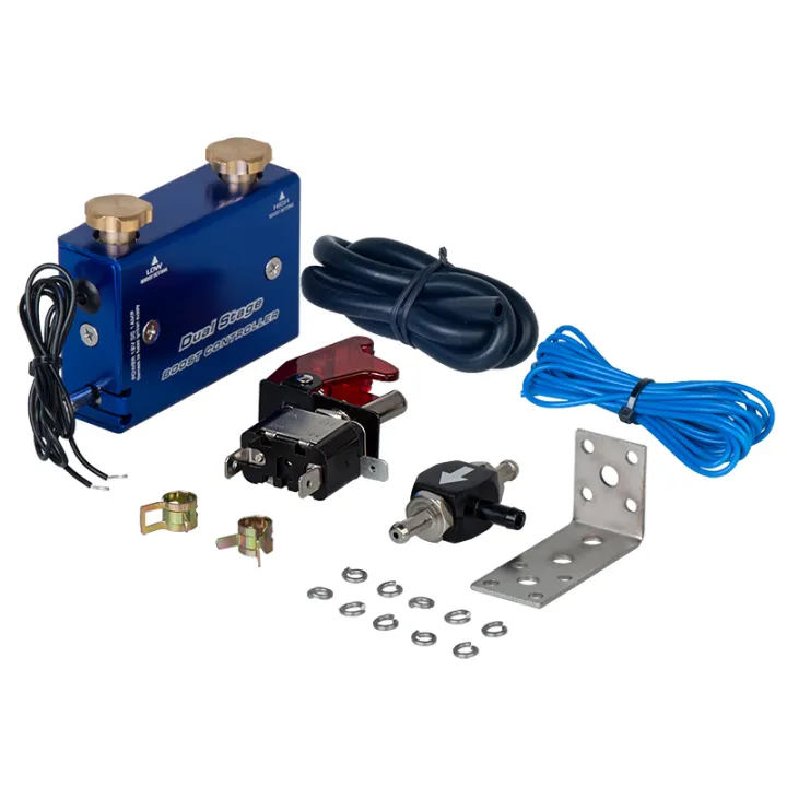 Universal Dual Stage Electronic Turbo Boost Controller PSI Turbocharger with Switch Vehicle 30 90psi Car Accessories