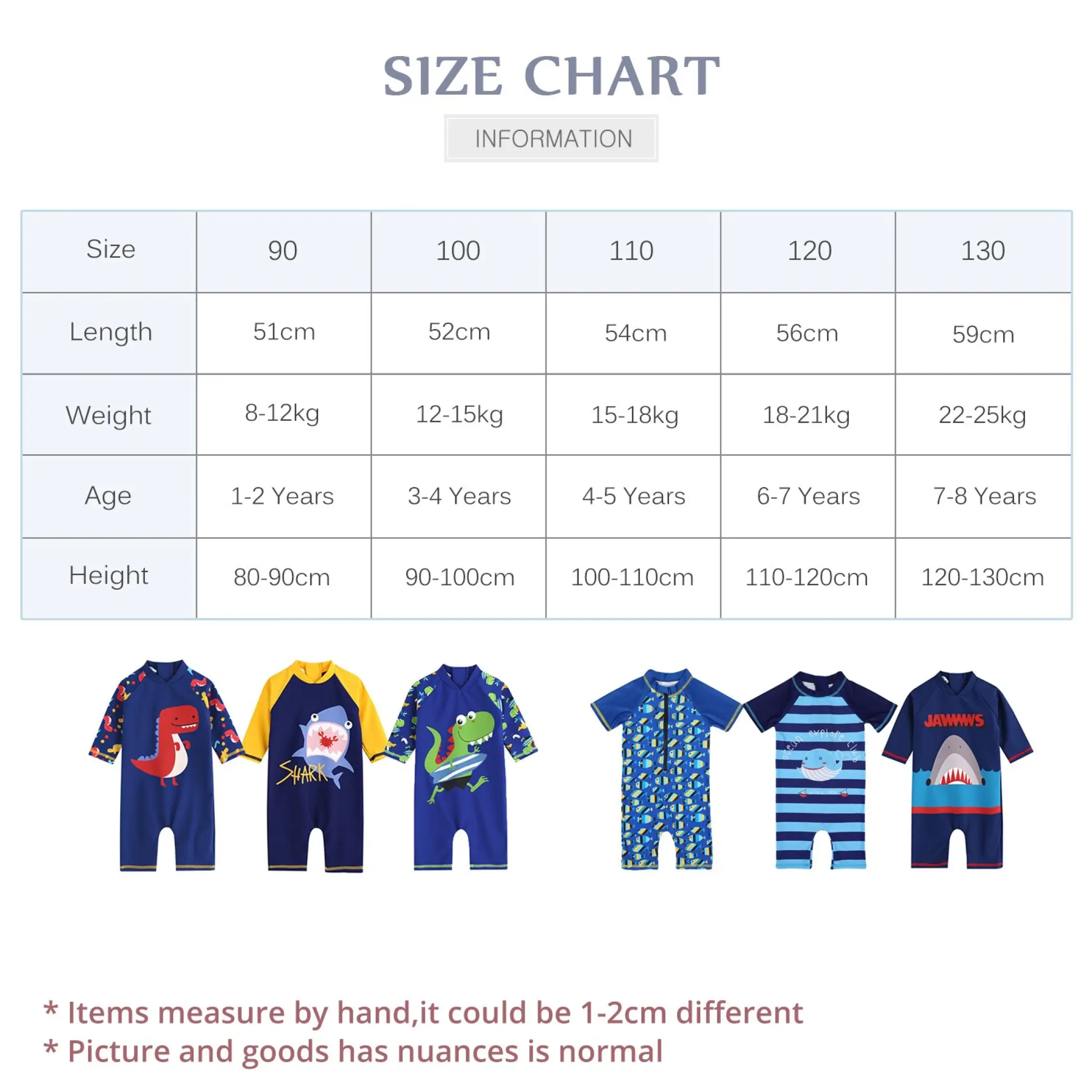 Slaixiu Kids Boys Swimming Suit For 1 8 Years Children Cartoon Shark Design Swimwear Boy One Piece Suits With Cap 1pcs Lazada Ph