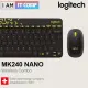 Logitech MK240 Nano Wireless Keyboard and Mouse Combo (Black/Chartreuse Yellow) (920-008202). 
