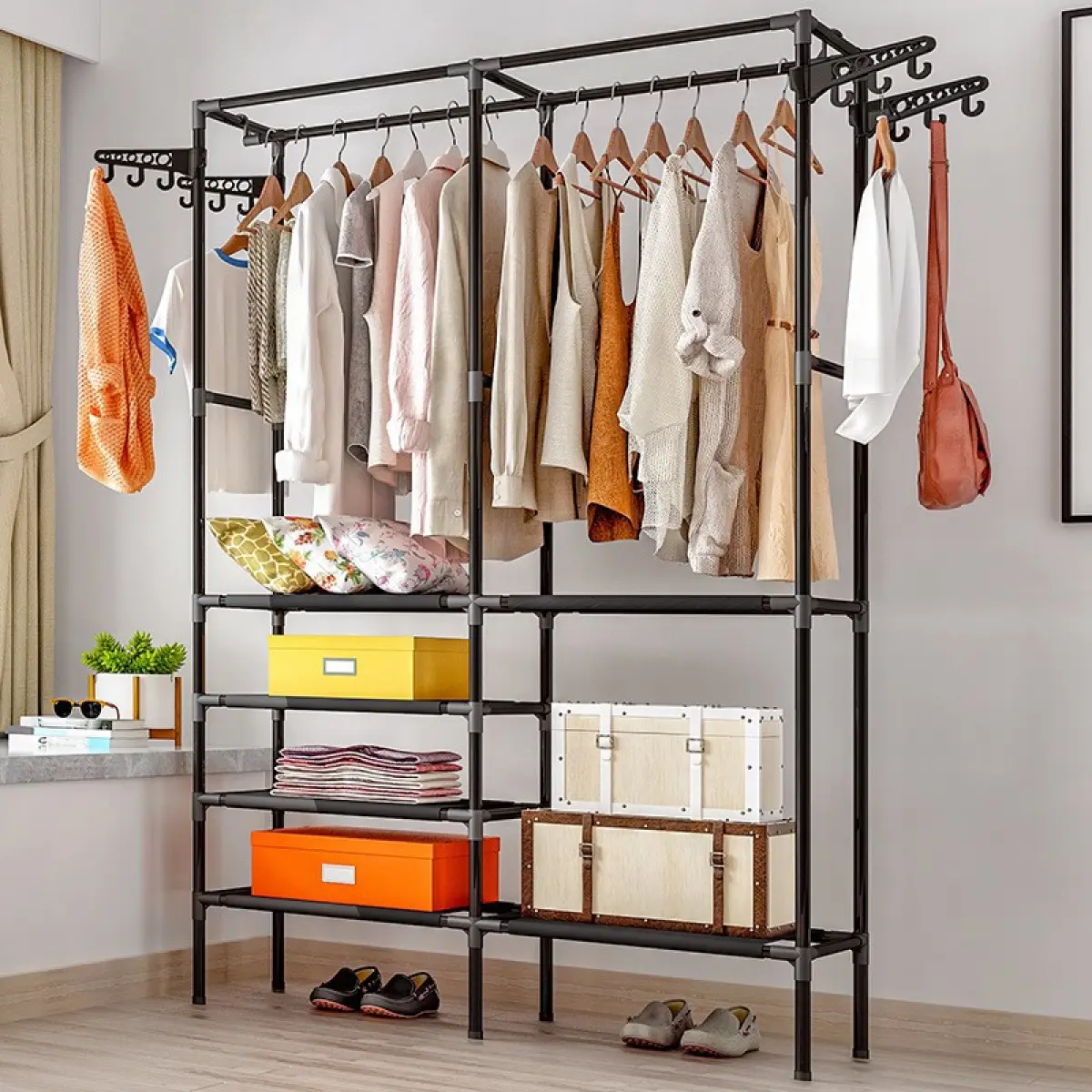 Japanese Stainless Steel Shirt Cloth Rack Organizer Laundry Hanger Penyangkut Rak Penyidai Ampaian Baju Barang Rumah Lazada