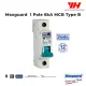 MAXGUARD 1 POLE 6kA MCB Type B (6A/10A/16A/20A/25A/32A/40A/50A/63A). 