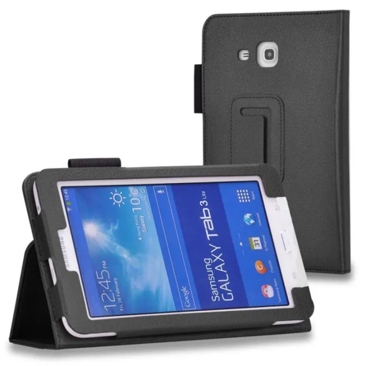 Pu Leather Case For Samsung Galaxy Tab 3v Sm T116 Sm T116nu Sm T116bu Stand Cover Holder Lazada Singapore