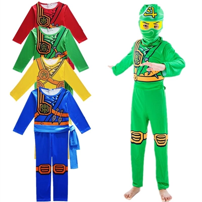 Vận Chuyển Nhanh Bán Chạy Trang Phục Hóa Trang Ninjago 3 Cái/bộ Bộ Áo Liền Quần Cái/bộ Quần Áo Dự Tiệc Giáng Sinh Halloween Bộ Đồ Thời Trang Đường Phố Siêu Anh Hùng Ninja Cho Bé Trai Bé Gái Quà Tặng Sinh Nhật