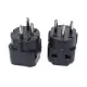 ISRAEL Travel Adapter 2-ways Outlet Power Plug, AU/ US/EU/UK to Israeli 3 Pin Grounded Plug Adaptor 10A 250V. 