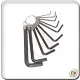 Allen key High Quality Ellen KEY Multiple Size Repair Tool Kit Elenkey 10pcs Set L Allen Key Hex Key Standard Length. 