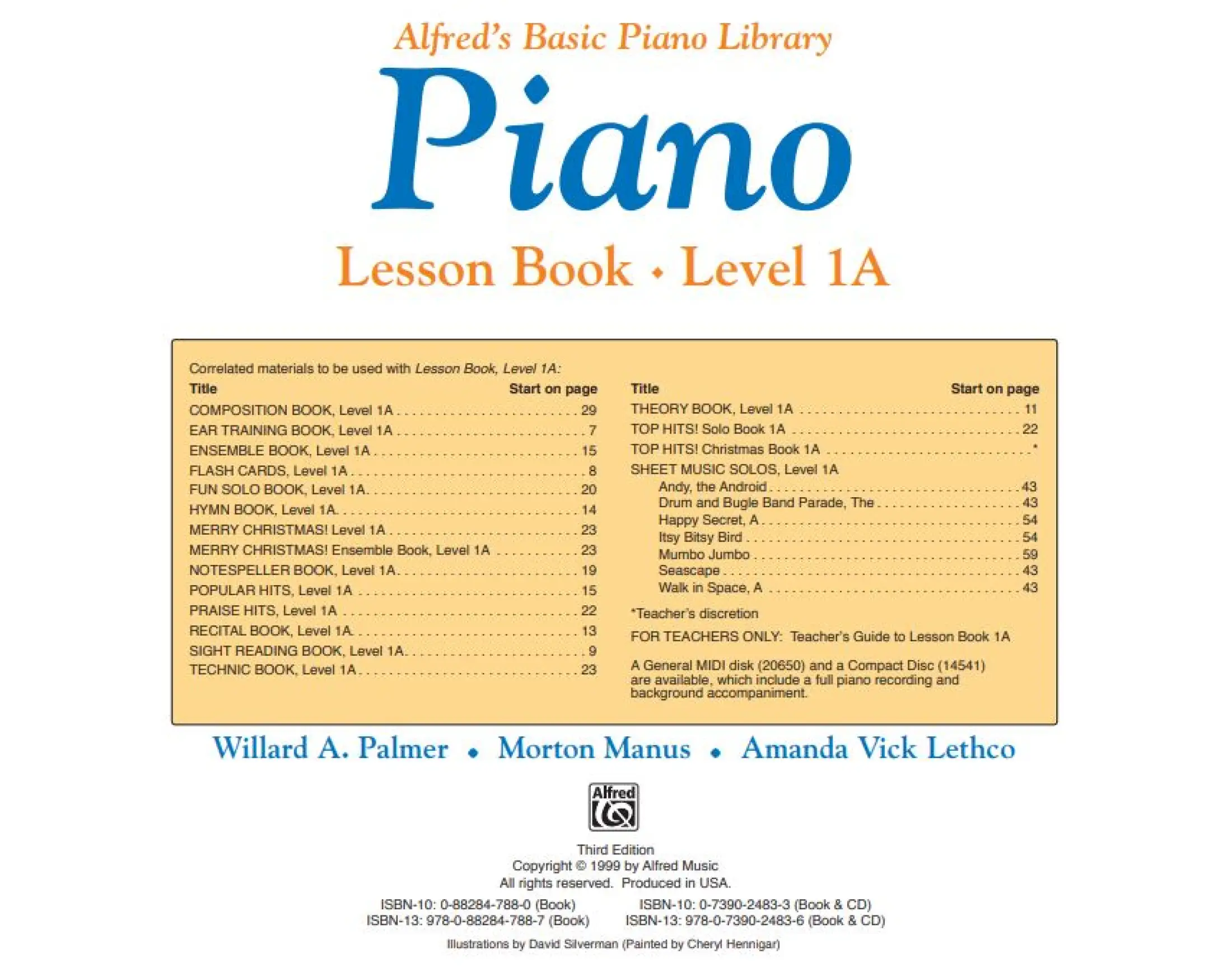 Alfred's Basic Piano Library: Lesson Book 1A with CD - AST Music Sdn Bhd